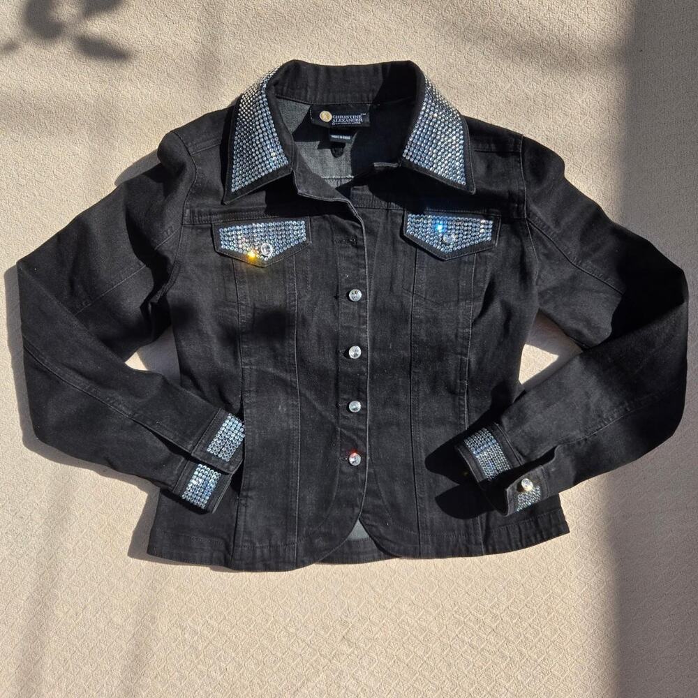 Y2k rhinestone rodeo jacket